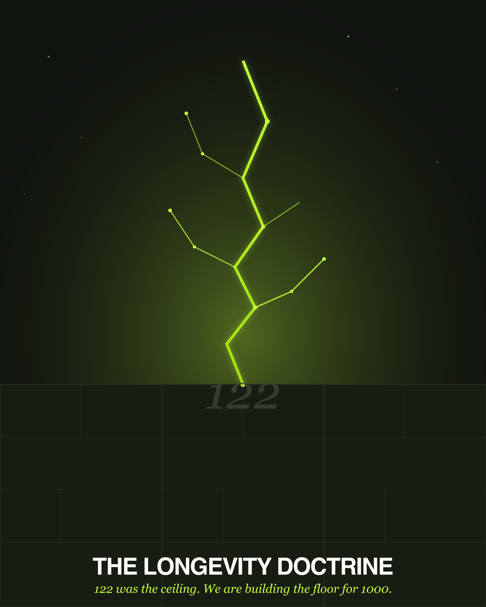 Cover illustration: a stone wall marked 122 cracking open with light